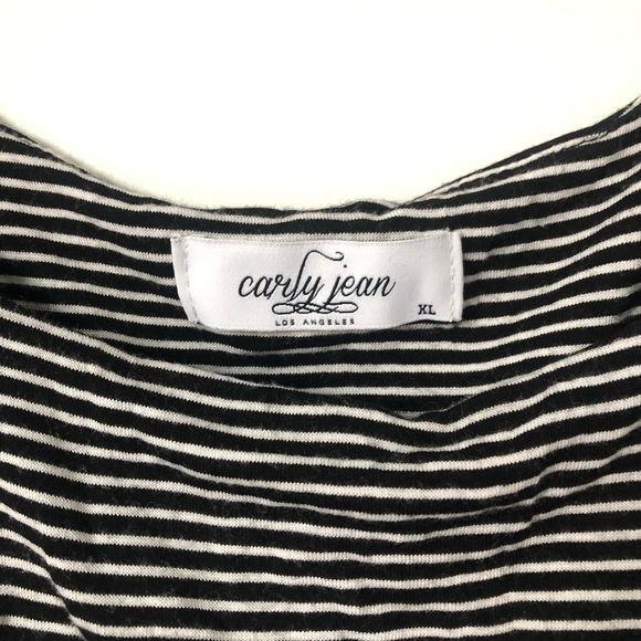 Carly Jean Los Angeles Rachel Tank Black and Ivory CJLA XL - Picture 7 of 9